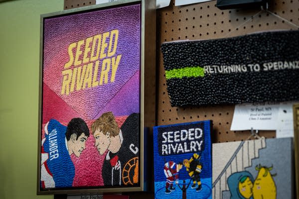 Crop artwork at the state fair