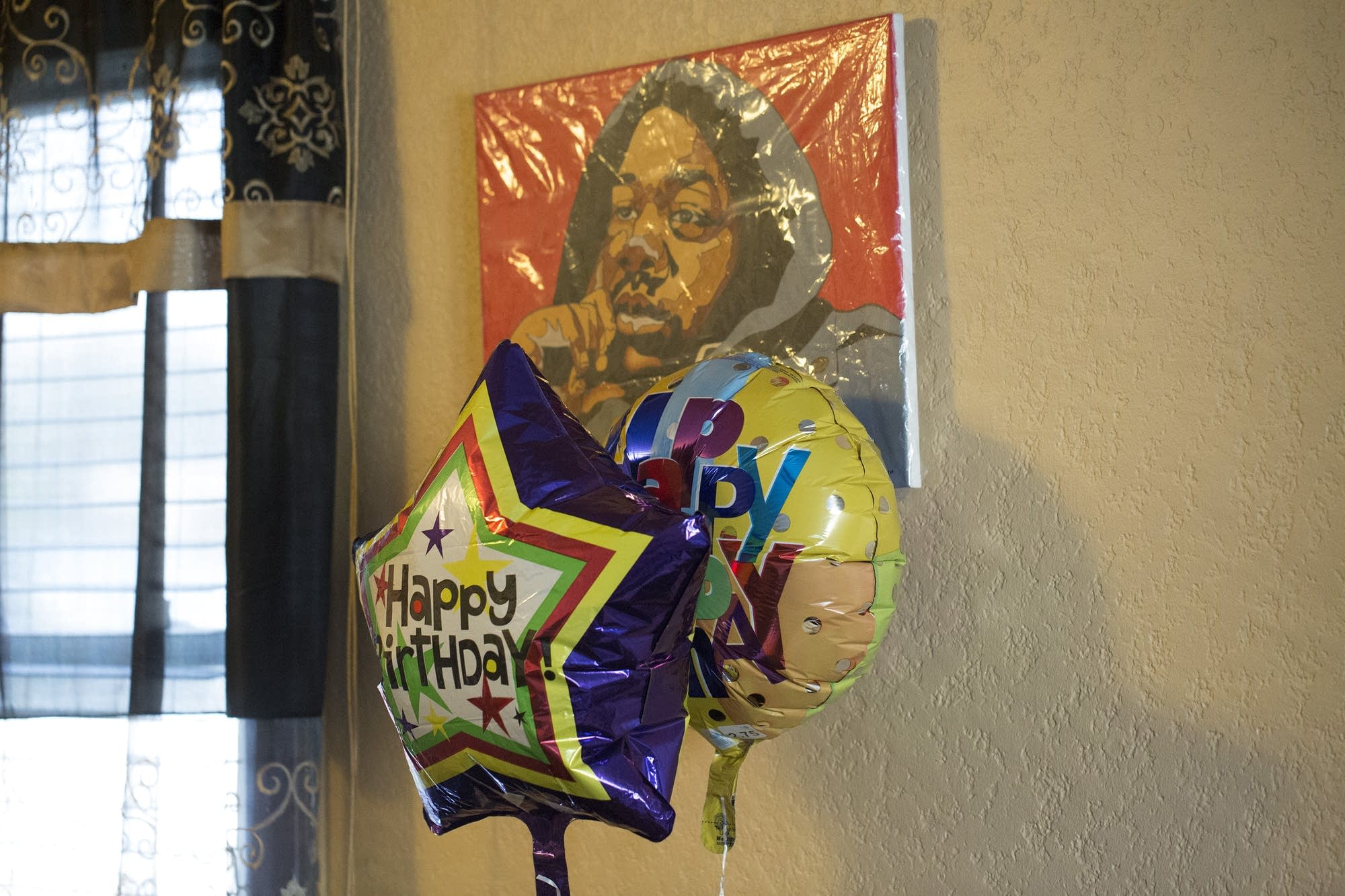 A painting of Jamar Clark