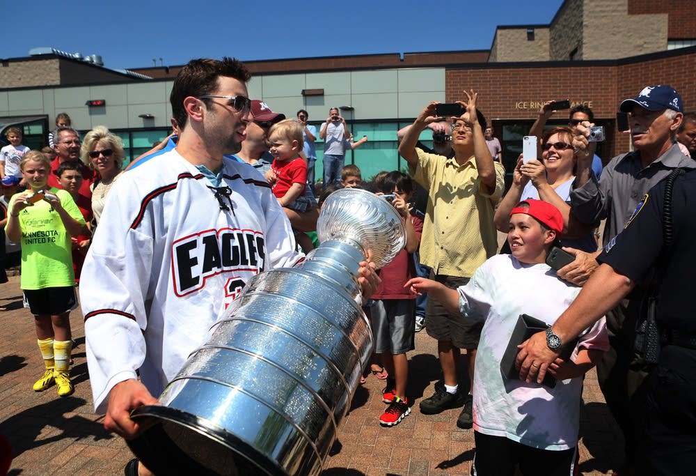 Showing off the Cup