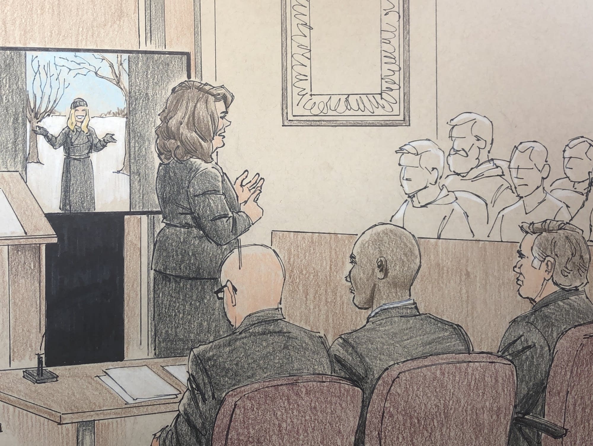 Assistant Hennepin County Attorney Amy Sweasy giving closing argument.