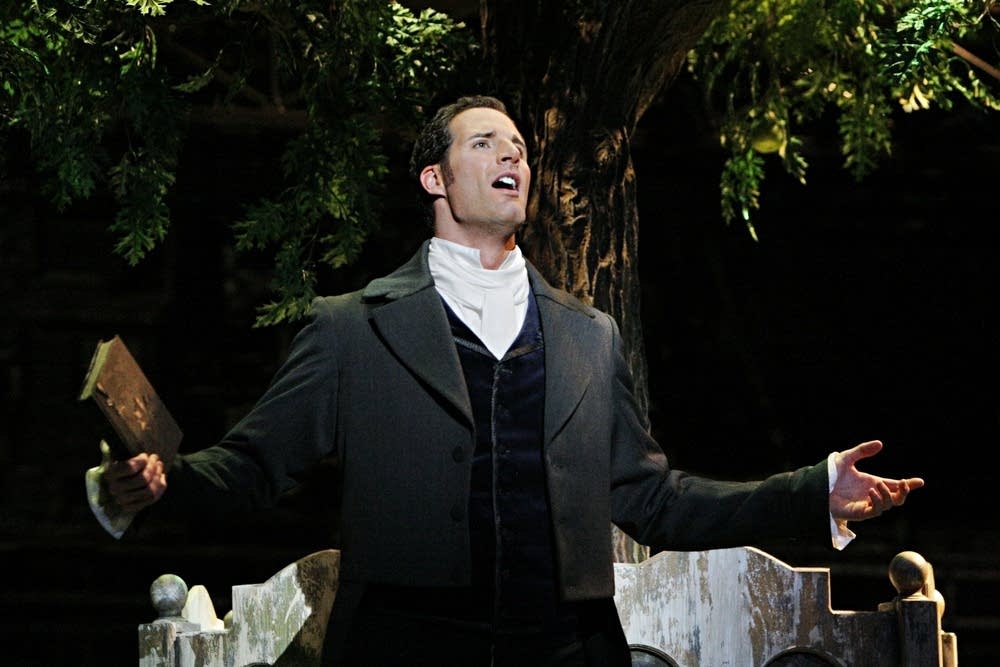 James Valenti as Werther, a poet