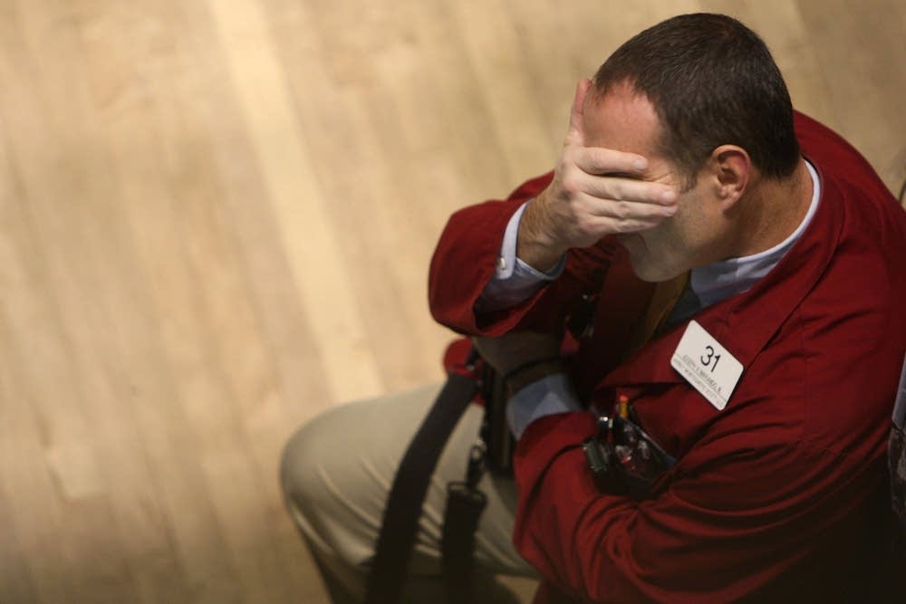 A trader at the New York Stock Exchange.