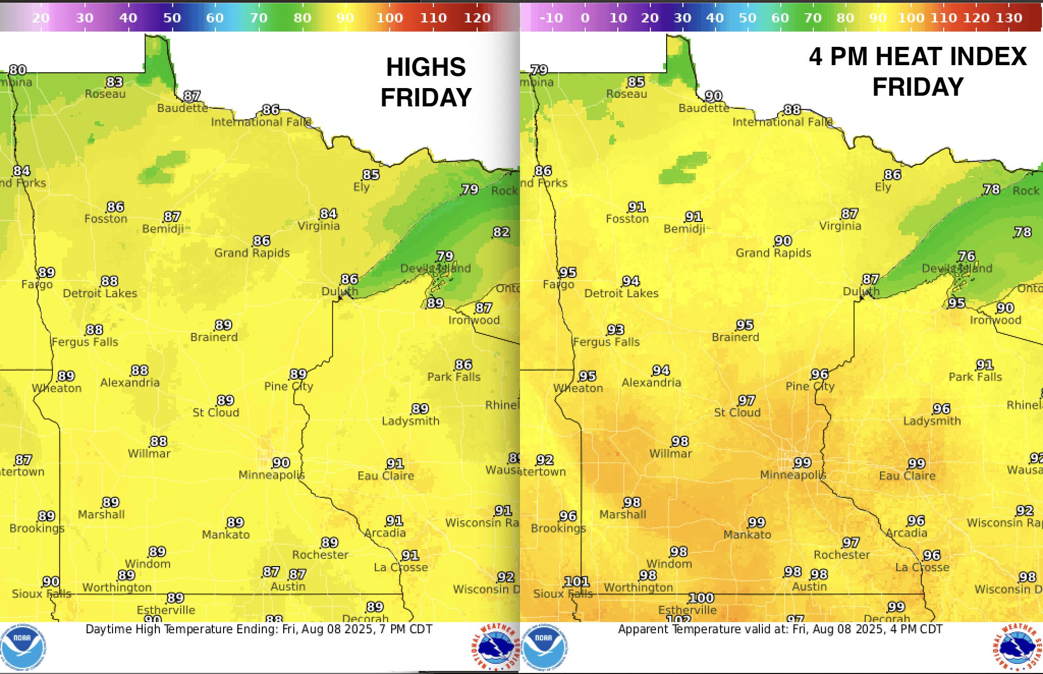 Steamy with some storm chances, especially Friday night into Saturday 