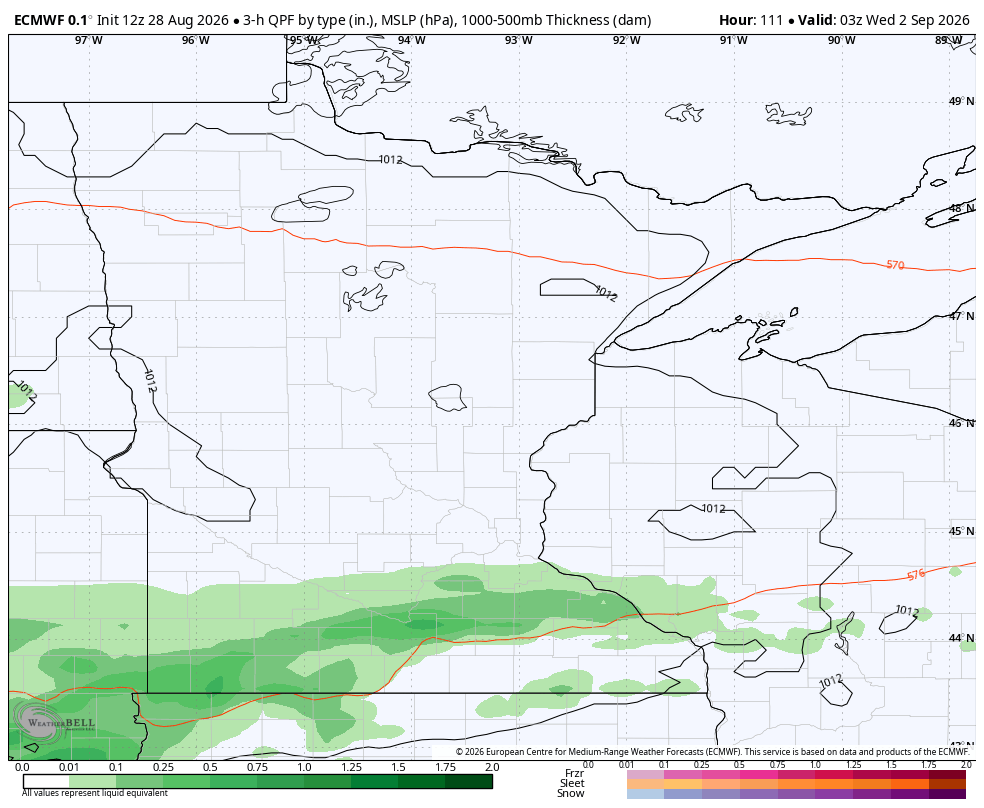 Two sets of rain ideas for Tuesday