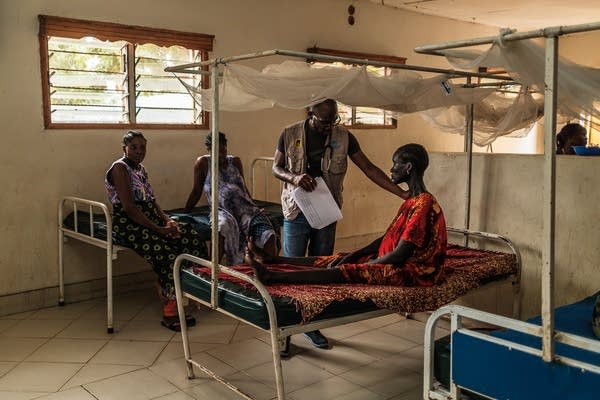 Doctor speaking to a patient