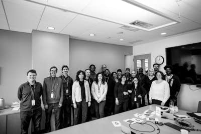 The Current's staff poses for a photo in the Capitol View Conference Room.