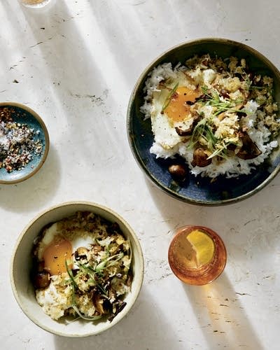 Mushroom Crispy Rice Bowl