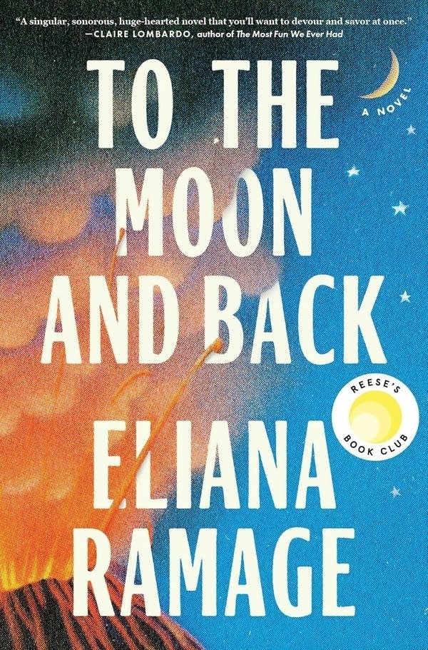 A book cover of "To the Moon and Back."