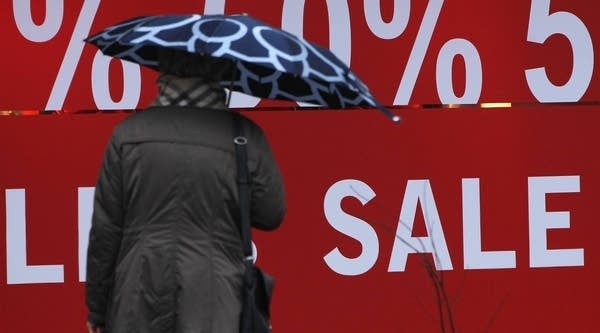 U.S. retail sales were up 1.1 percent this month, the sharpest gain in five months.
