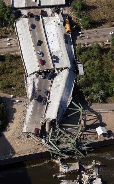 Major Freeway Bridge Collapses In Minneapolis