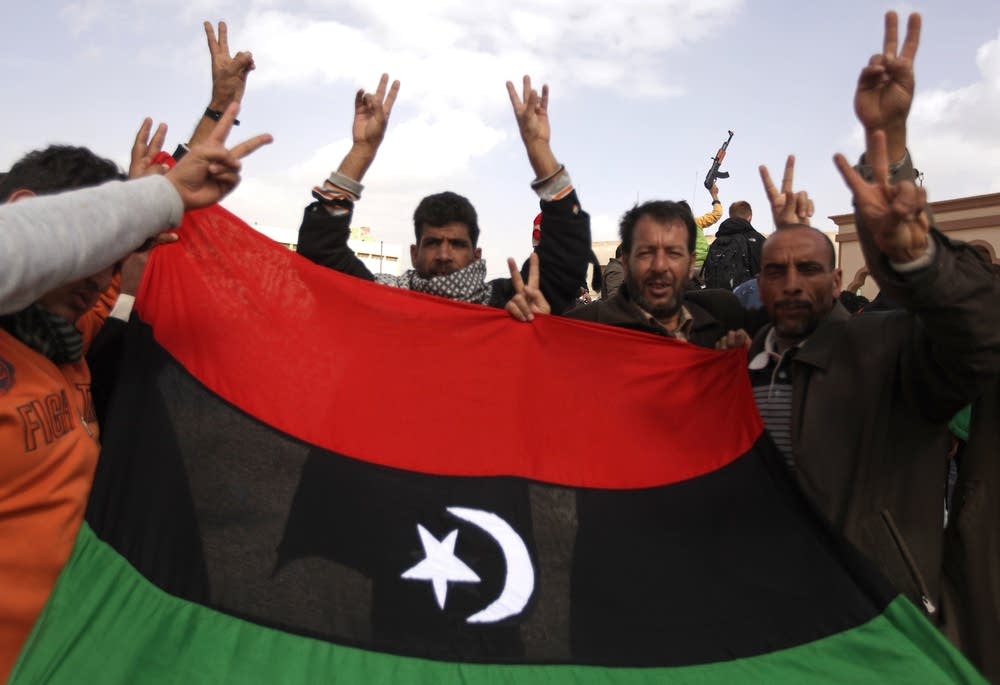 Libyan anti-government protesters