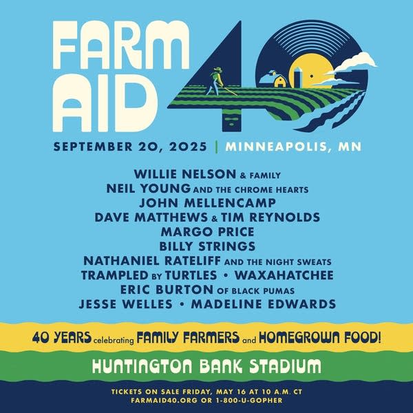 Farm Aid 40th Anniversary Tour admat 2025