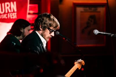 band performing on stage