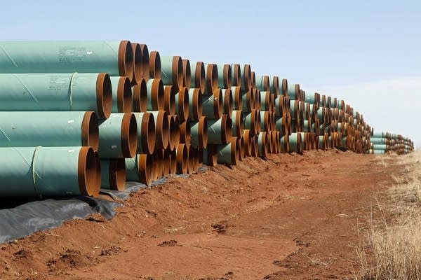 Pipe stockpile