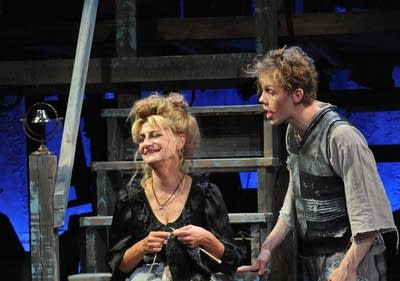 Sally Wingert and Tyler Michaels in Sweeney Todd