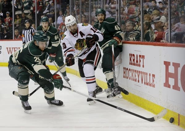 Wild lose to Blackhawks, 1-0, in third game of semifinals
