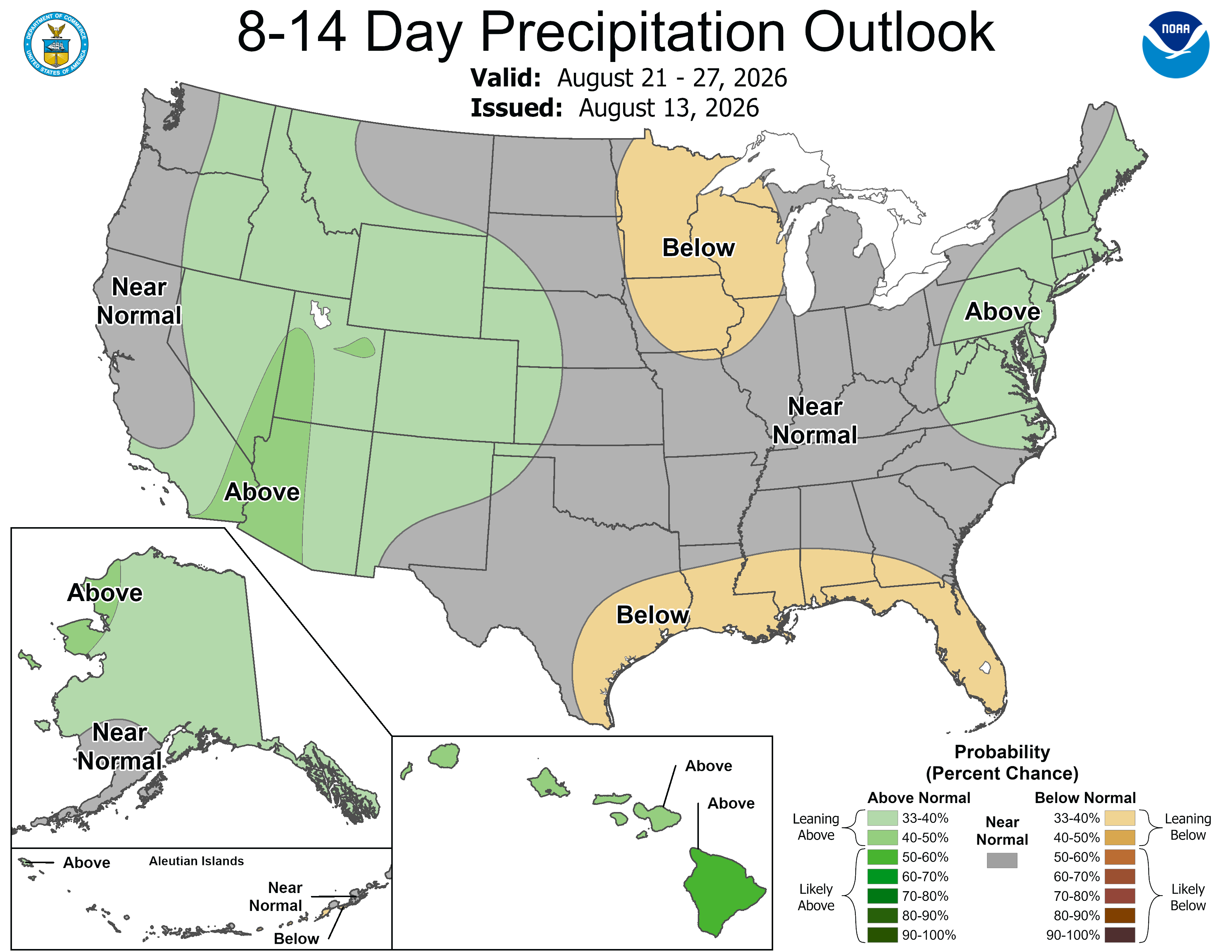 Late August dry period