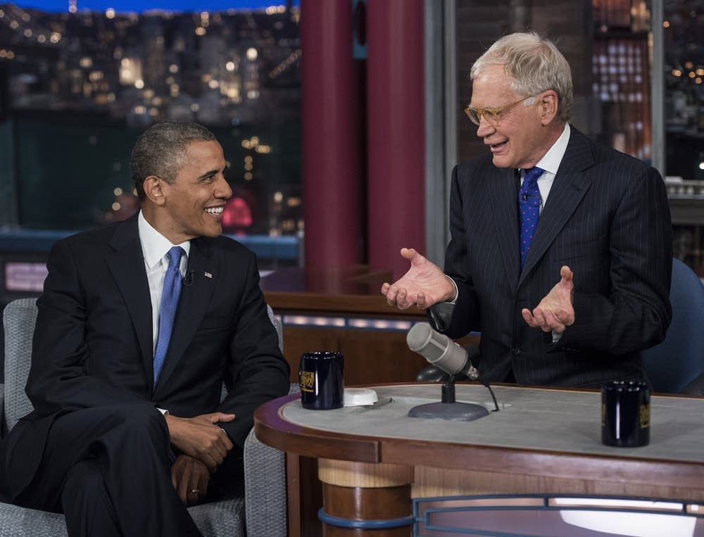 Obama and Letterman