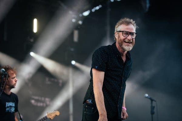 Matt Berninger of The National performs at Rock the Garden 2019.