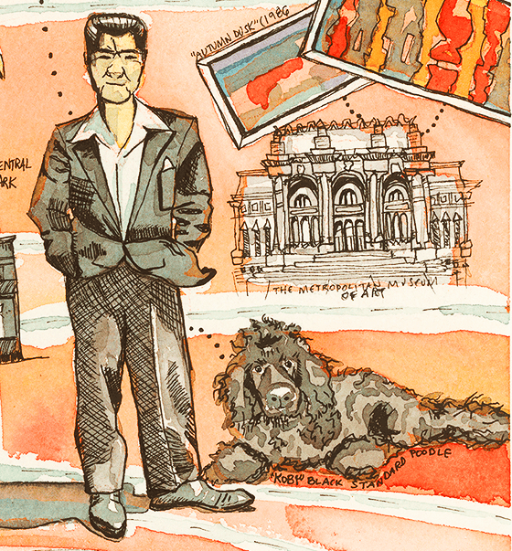 George Morrison and dog