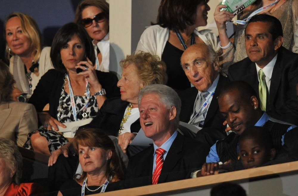 Former US president Bill Clinton at the DNC