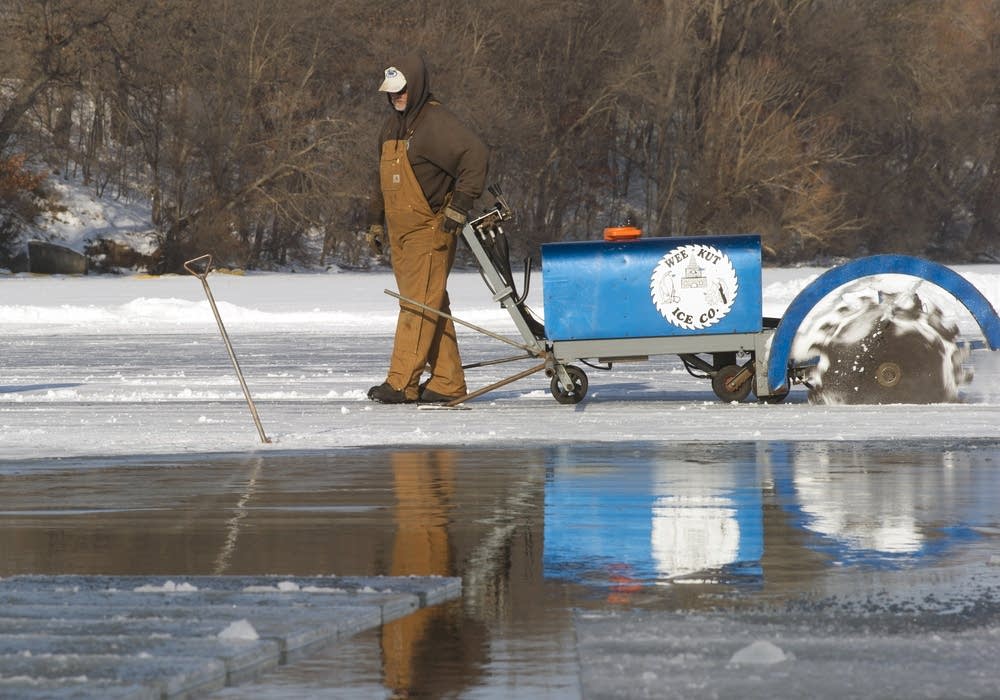 Ice harvest time on Lake Phalen as Winter Carnival nears MPR News