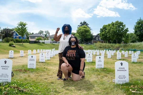 Self-portraits: George Floyd's memorial, one month later 