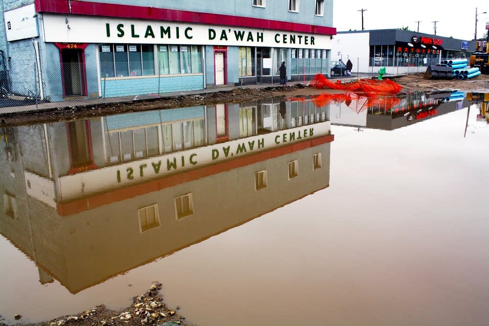 Mosque flooded