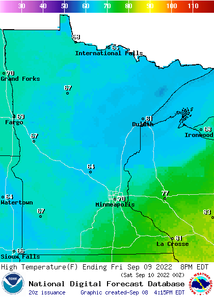 FRI highs 8pm