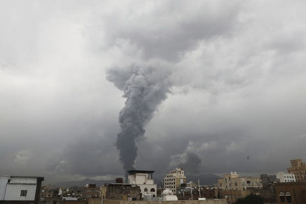Israeli airstrikes hit Yemen’s capital, targeting Iran-backed Houthis