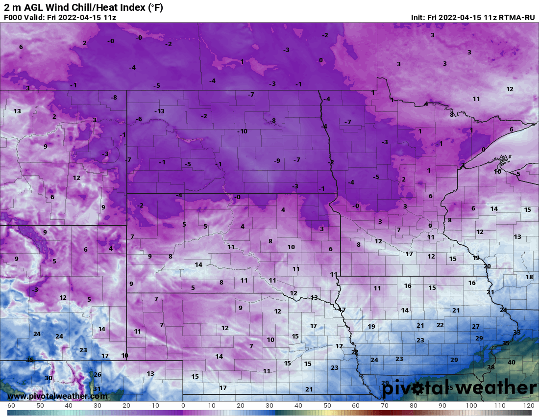 wind chills FRI