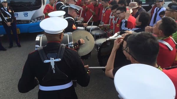 Marines engage Korean Army  in skirmish