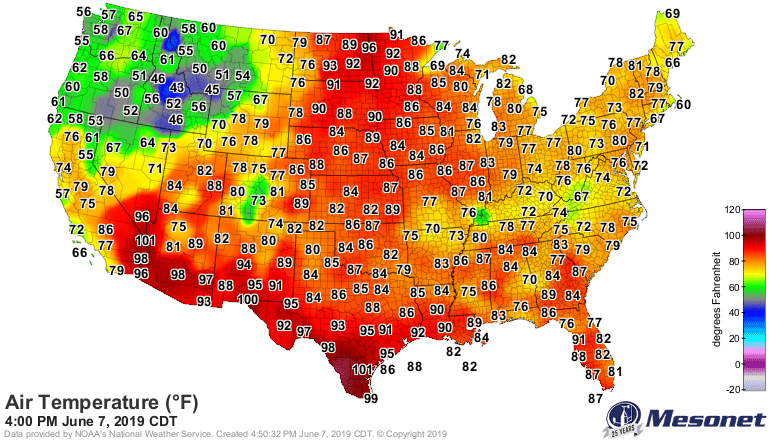 First 90 since September at MSP; 70s next week; drier pattern evolving