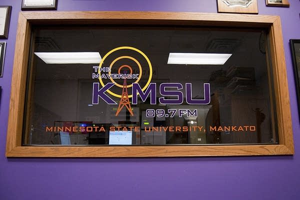 KMSU's logo in Mankato