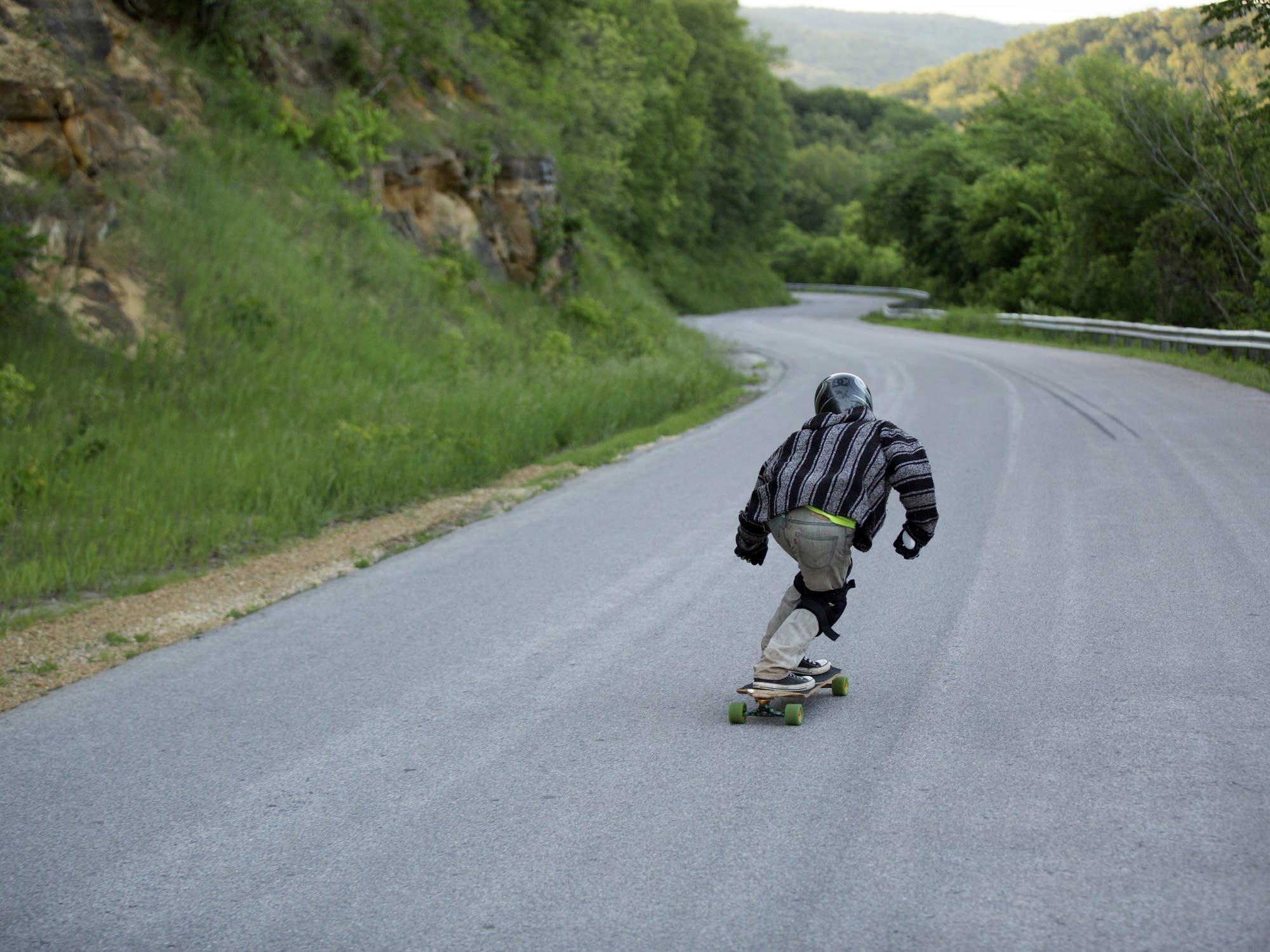 Photos Racing to hit highway speeds, on a longboard Minnesota Public