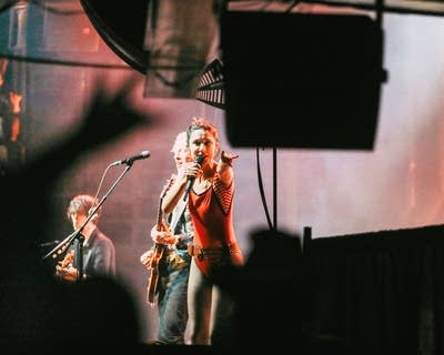 the band wolf alice performing on stage