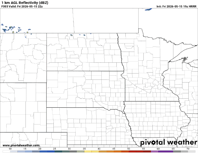 Forecast precipitation Friday 5 p.m. to midnight
