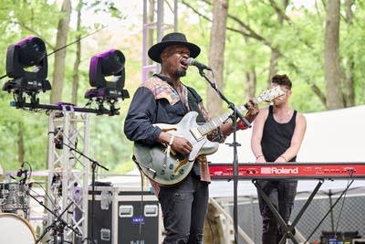 Ben Mulwana at the 2025 Blue Ox festival in Eau Claire, Wisconsin