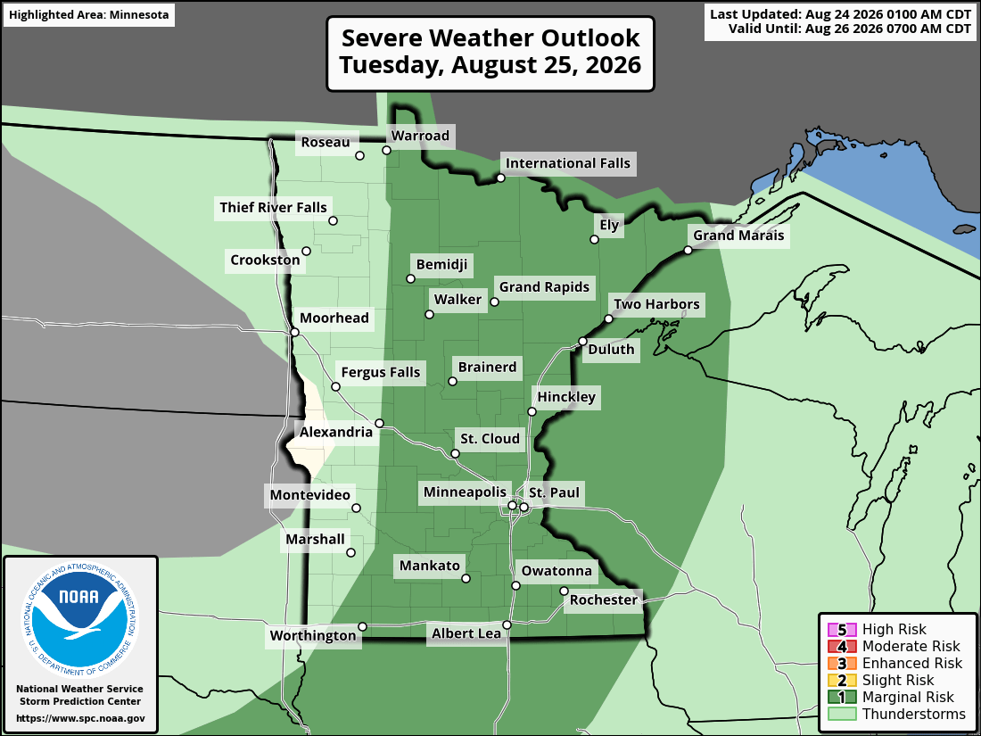 Severe weather threat for Tuesday