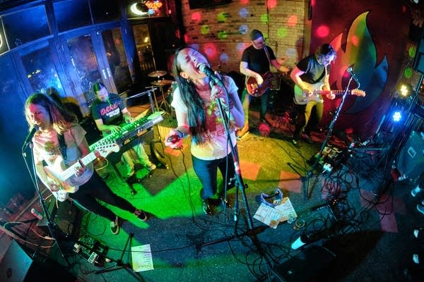 Mid Dream performing at Duluth Flame Nightclub on Saturday, May 3, 2025, as part of the Homegrown Music Festival in Duluth, Minnesota.