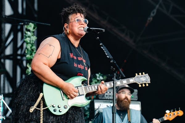 Alabama Shakes performing on stage