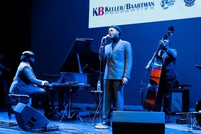 Band performing on stage