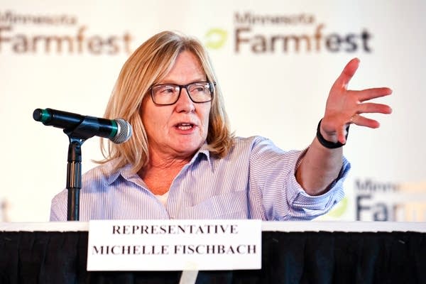 002303-20250806-farmfest-panel-fischbach-1-600 MN Reps discusses the budget bill and negatives in Farmfest