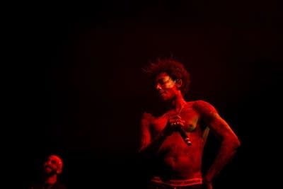 Zelooperz performing on stage