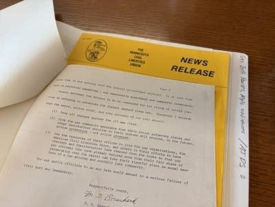 Documents on a table