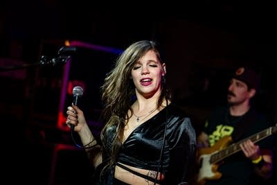 band performing on stage