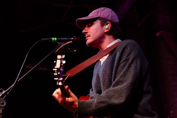 Man performing on stage