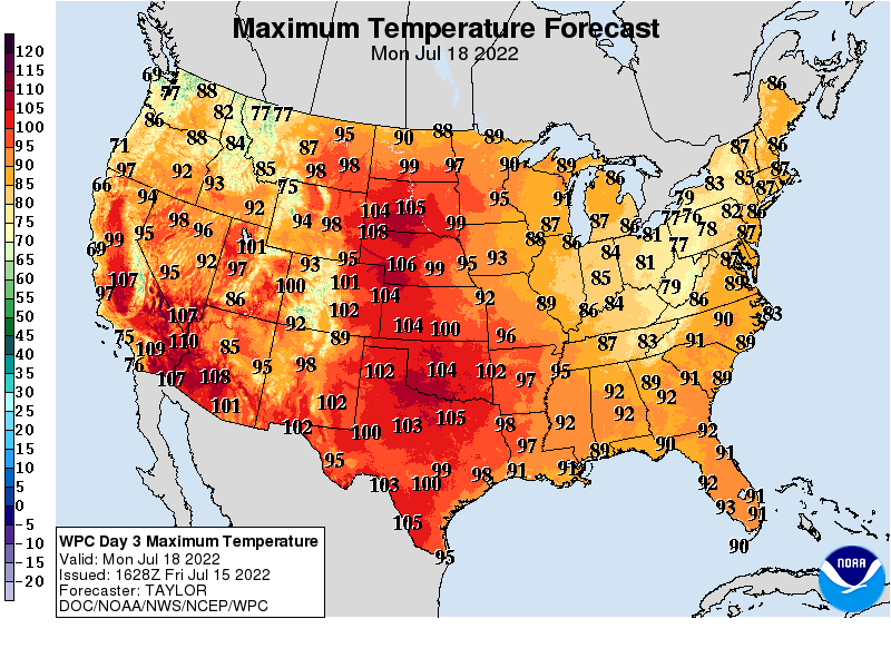 Dog Days: A string of 90s and a shot at 100 degrees next week.