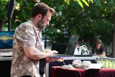 the band Terminal Habitat Collapse performing outdoors