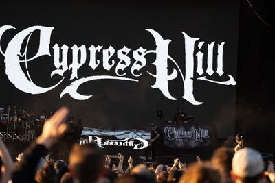 Cypress Hill performing on stage